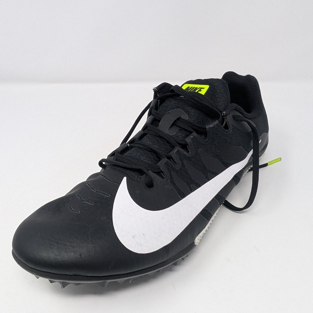 Nike Men's 11 Zoom Rivel S Track Spikes Running Shoes Black‎ Green Performance